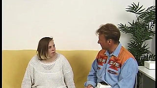 Brunette bbw gets toyed at the casting