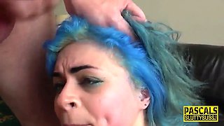 Goth submissive fingerblasted and fucked