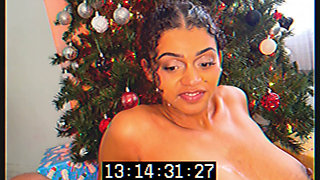 Slutted Out Under the Tree for Christmas