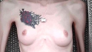 Amateur real small titted party teen slammed in gym class