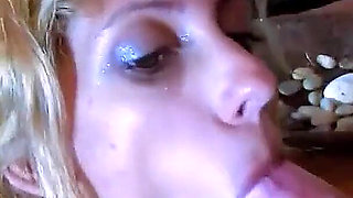Blonde skinny teen Lynn gets fucked by stepdad and stepmom is at work