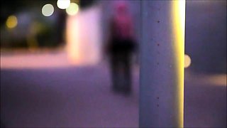 Latex slut solo anal masturbation