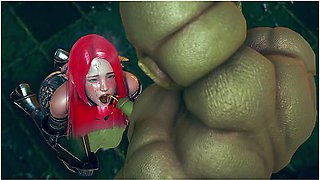 Female Knight Lose To Monster Ork - Episode,26 Sorry, Fixed!