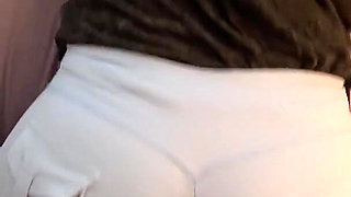 Big Clothed Ass Hotdogging Cumshot!