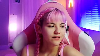 Sexy teen ebony solo toy masturbation
