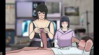 Konoha MILFs #9: Perverted Doctor Jerks Me Off in Front of My Stepmom and Makes Me Cum Hard - EroticGamesNC