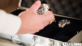 Well-proportioned Lulu and Dan's facial scene