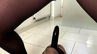 face dildo fucking with pissing