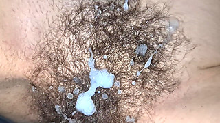 Cum on Hairy Pussy Compilation 9