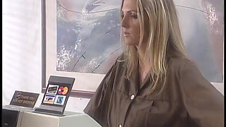 Blonde bombshell with perfect body gets banged in her ass