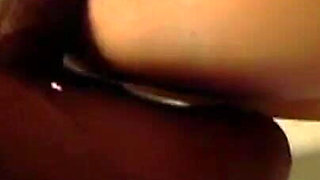 Young Blonde Slut Sucks a Big Black Cock and Takes It Slowly in the Pussy
