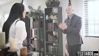 Huge-chested PLUMPER married COUGAR rode in office