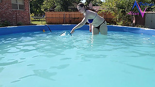 Cleaning My Pool in a Bikini