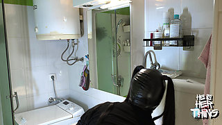 Mistress Uses Her Slave as Human Toilet Paper, Makes Him Jerk off Licking Her Ass and Forbids Him From Cumming