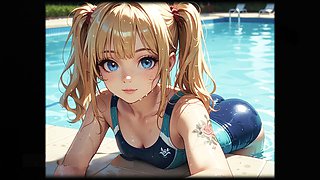 Huge cock, 18 year cute girl, anime porn
