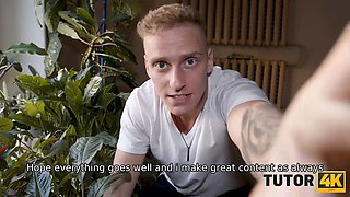 Tutor4k. he brings cake for a tutor but it turns into filthy hardcore as a payment