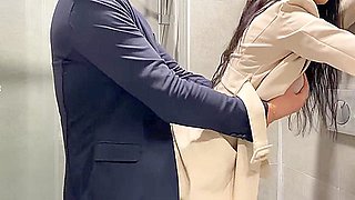 Fucked A Hot Secretary In The Office Toilet