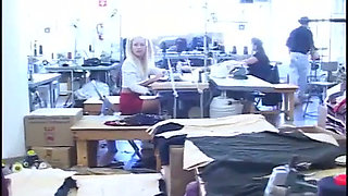 Two college coed girls are both sucking the same cock at the same time