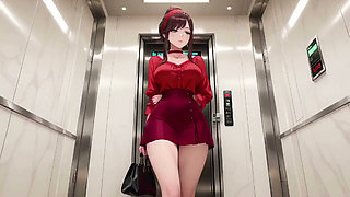 From Office to Hotel Bed, She Fixes Her Shirt While Locking Eyes with You