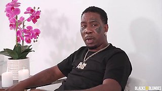 Lexi Lore and Sir Goldey, Black Receptionists, Endure Brutal Double Penetration from Horny Monster