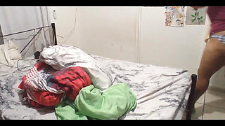 Stepmother Does Cleaning in Panties