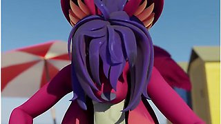Beach Blowjob Hyper Growth Animation