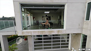Mofos - Big Tit Brunette Rachele Richey & Gavin Get Naughty Outside Film by Drone