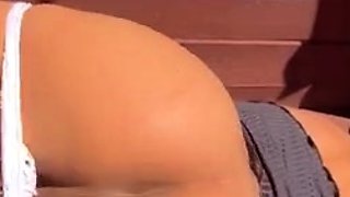 Amateur blondie solo anal masturbation