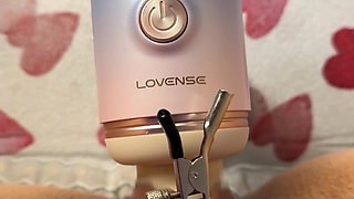 Fucking machine, clip pussy, fuck dildo