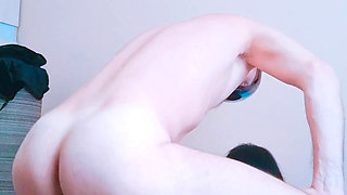 A sexy, mature, and skinny model tries her hand at porn