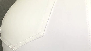 White Jean Couch Fart Destroys