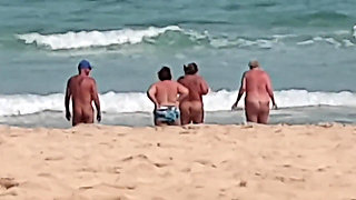 Naked in the Sea with the Girls!