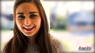 Hairy Brunette Coed Elliot Sloppy Deepthroat Greedy Cum Swallow!