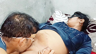 Horny neha bhabhi tight pussy sucking and fucking video with clear Hindi voice