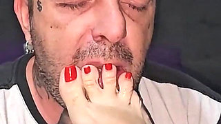 Cuckold Submissive to His Wife Being Humiliated and Sodomized in Order to Cum.