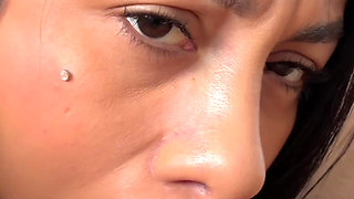 She Said “fuck My Mouth” - Sexy Brunette Swallows Big Dick Whole and Gives Extreme Rimjob in POV