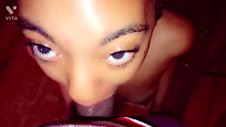 Here Is a Video of Daddy Fucking My Throat for a Whole 30 Minutes Omg Big Black Cock Petite Ebony