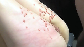 Fucked in Her Ass with the Machine and Candle Wax on the Holes