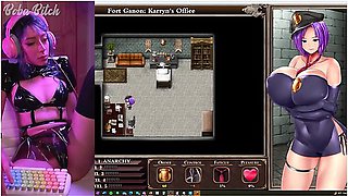 Hentai Gaming Nsfw Lets Play: Karryns Prison By Remtairy On Dlsite Lovense Gameplay With Gamer Girl