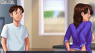 Deep throat cum in mouth-her first wild blowjob